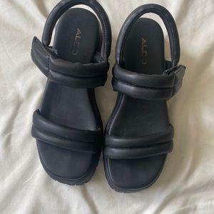 Aldo chunky strapped heel